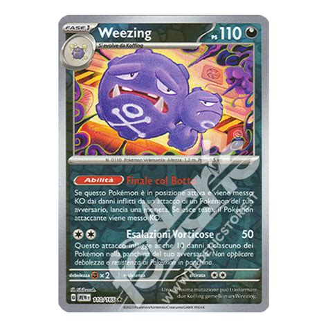 110 165 Weezing Rara Reverse IT MINT Federicstore