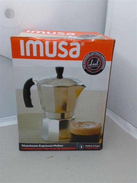 Imusa B120 44v 6 Cup Aluminum Espresso Stovetop Coffee Maker Ebay