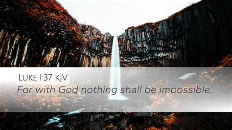 Luke Kjv Desktop Wallpaper For With God Nothing Shall Be