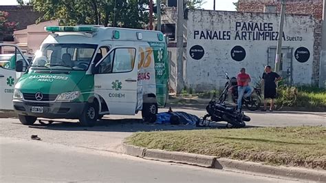 Investigan cómo fue el accidente que terminó con un motociclista muerto