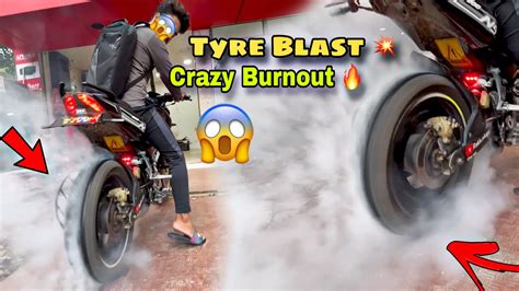 Crazy Burnout😱 On Lara Tyre Blast Ho Gya New Tyre Installed 😍 Youtube