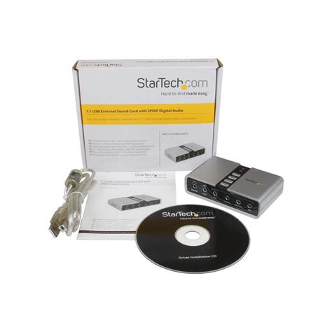 StarTech Carte Son Externe Adaptateur Audio USB 7 1 Avec Audio