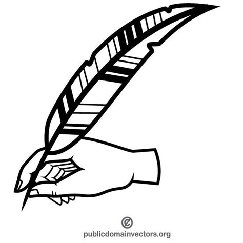 Pluma Con Plumaai Royalty Free Stock Svg Vector And Clip Art