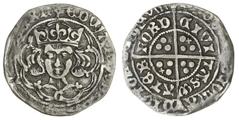 Irish Coin Daily Edward Iv Light Cross Pellets Coinage Groat