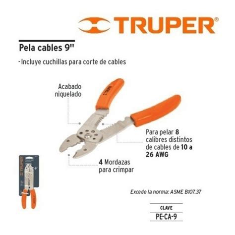 Pinza Pela Cable Truper Pe Ca C Digo Fenix Import Peru