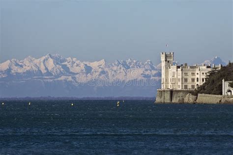 Miramare Castle, Trieste, Italy Stock Photo - Image of stone ...