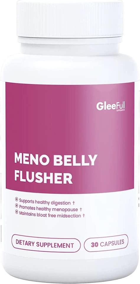 Amazon.com: GleeFull Meno Belly Flusher - Menopause Supplements for Women - Hormone Balance for ...