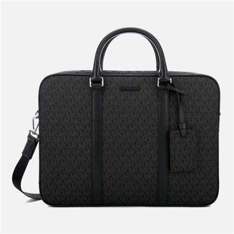 Michael Kors Mens Jet Set Logo Briefcase Black