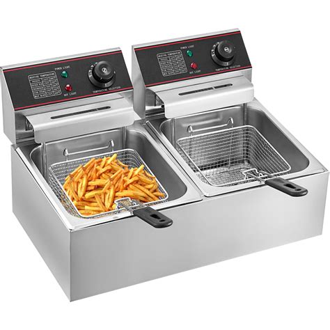 Buy Vevor Double Deep Fryer Large W Commercial Deep Fryer L Dual