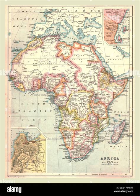 Map Of Africa Creator Unknown Stock Photo Alamy