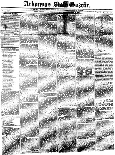 Celebrating 200 Years 1844 Arkansas Gazette The Arkansas Democrat