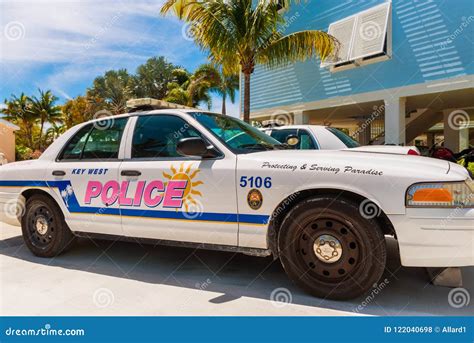 Key West Police Car in Little Torch Key Florida USA Editorial Stock ...