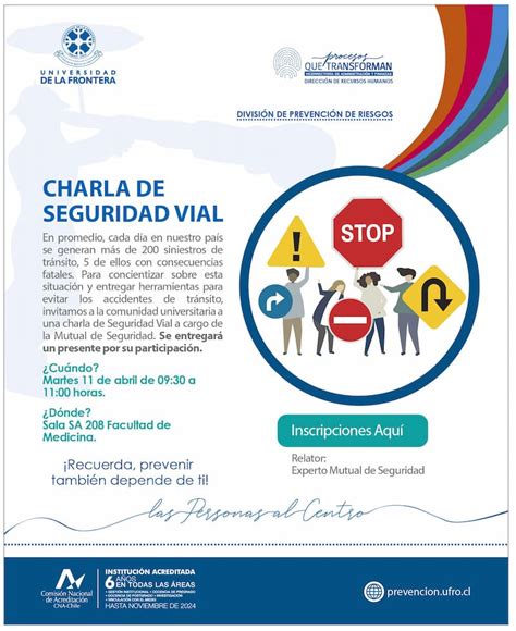 Charla en Seguridad Vial Prevención UFRO