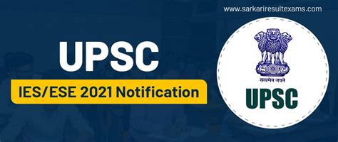 UPSC IES 2021 Notification Exam Date Online Form Eligibility Criteria