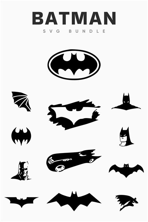 Batman Svg Set Artofit