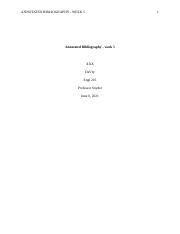 ENGL 216 Week 5 Annotated Bibliography Docx ANNOTATED BIBLIOGRAPHY