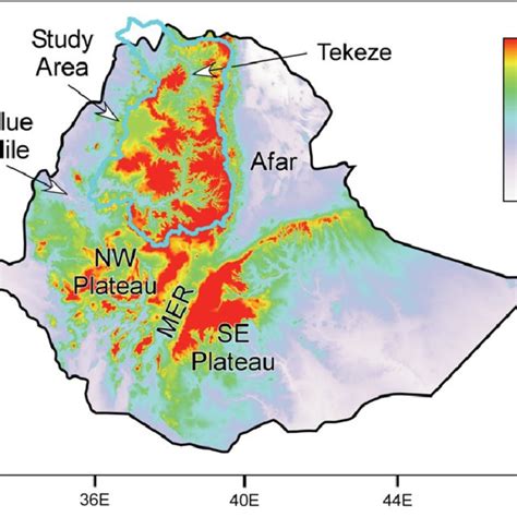 Geological Map Of Ethiopia Showing The Ethiopian Plateau Underlain By