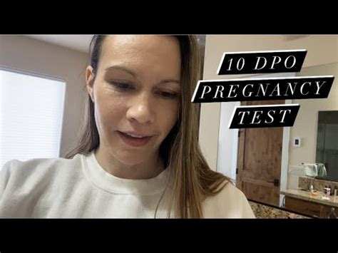 Live Pregnancy Test 10 DPO Natural Cycle After Letrazole Femara YouTube