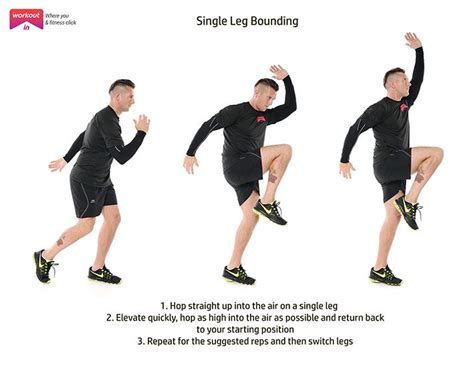 Single Leg Bounding Workout Moves Workout Single