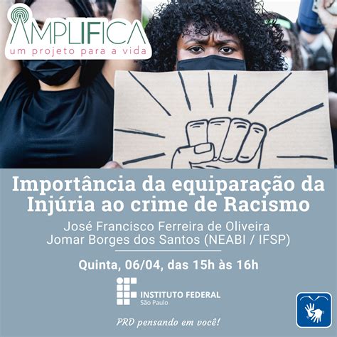 Importância da equiparação da Injúria ao crime de Racismo SUAP