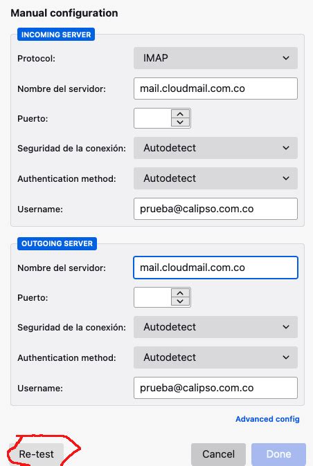 Configure Su Cuenta De Correo En Thunderbird Calipso