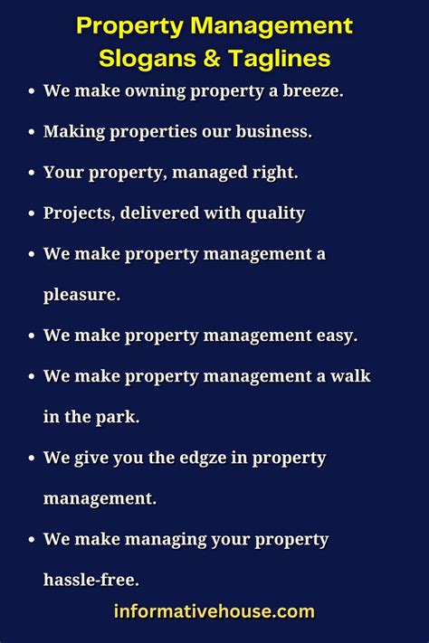 The Most Epic Property Management Slogans And Taglines In