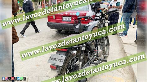 Choque entre una moto y un taxi deja solo daños materiales Diario La