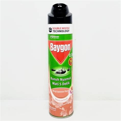 Obat Nyamuk Baygon Japanese Peach 600 Ml Lazada Indonesia