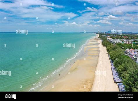 Cha Am Beach In Phetchaburi Thailand Stock Photo Alamy