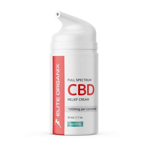 Cbd Cream Freeze Relief 1000mg Eliteorganix