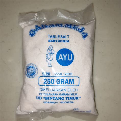 Garam Meja Halus Beryodium Halal Gram Cap Ayu Lazada Indonesia