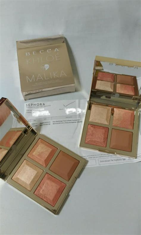 Becca X Khloe Kardashian Malika Haqq Bronze Blush Glow Palette