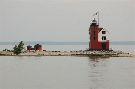 Round Island Lighthouse - Lake Huron - Travel the Mitten