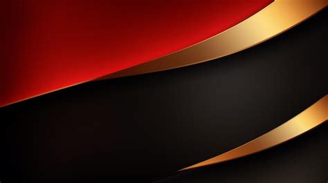 Premium Photo | Red and black background with a gold stripe