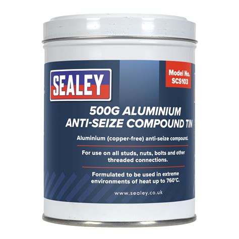 500g Aluminium Anti Seize Compound Tin Scs103 Sealey