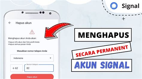 Cara Menghapus Akun Signal Secara Permanent YouTube