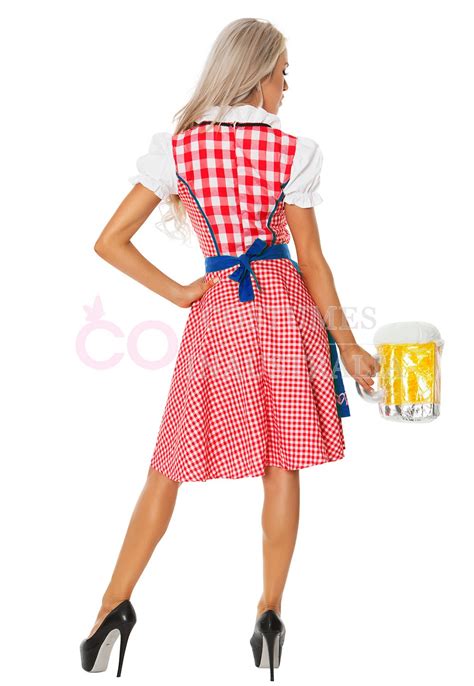 Ladies Oktoberfest Beer Maid Wench German Bavarian Heidi Fancy Dress