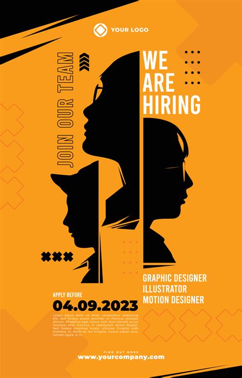 We Are Hiring Poster 17392510 Vector Art at Vecteezy