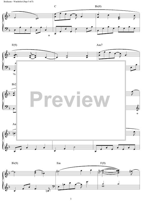 Wanderlust Sheet Music By Jim Brickman For Piano Solo Sheet Music Now