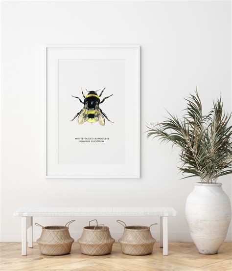 Bumblebee Print Bee Decor Bee Wall Art Bee Lover Ts Etsy