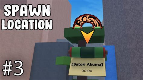 Satori Akuma Boss Mission Spawn Location Shindo Life Roblox Update