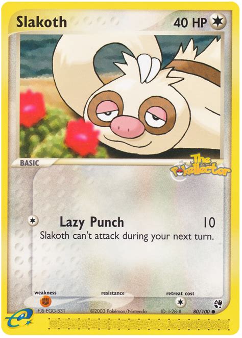 Slakoth Ex Sandstorm Pokemon Card