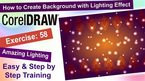 How To Create Background Design With Lighting Effect In Corel Draw