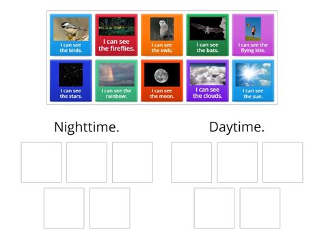 Daytime And Nighttime Game Group Sort