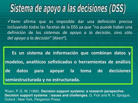 PPT Sistema De Soporte O Apoyo A Las Decisiones DSS PowerPoint