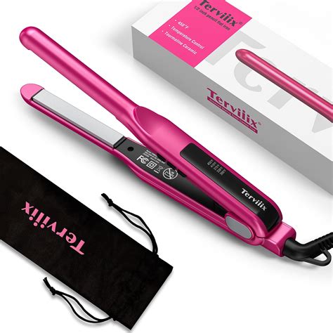 Terviiix Ceramic Straight Small Flat Irons For Short Hair In