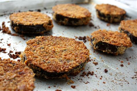 Oven Baked Crispy Panko Eggplant Recipe Oven Baked Baked Eggplant