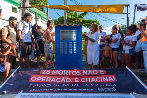 Memorial é inaugurado em homenagem aos 28 mortos na chacina do