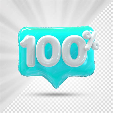 Premium Psd 100 Percent Gold Offer In 3d