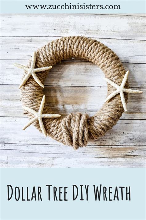 How To Make A Nautical Rope Wreath Rope Wreath Diy Wreaths Dollar